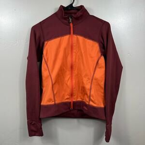 Patagonia Women’s Wind Shield Top Jacket Bonfire Orange/Pandora Red Small